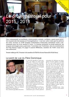 Dossier Projet pastoral 2015-2018