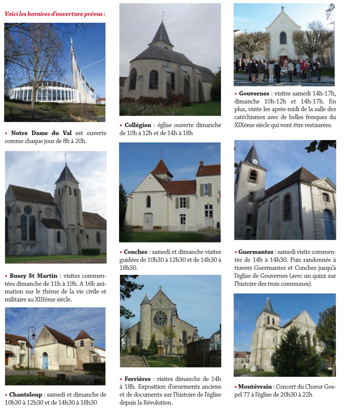 eglises du patrimoine