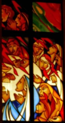 Vitrail de l'église Notre Dame du Val