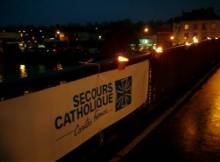 Les ponts de Lagny sur Marne illuminé par le Secours Catholique