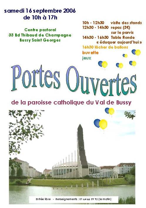 Journée portes ouvertes 2006